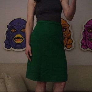 Emerald green vintage skirt